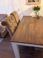Van Bommel Meubelen Set + 4 Stoelen - Maarssen, Ophalen, Gebruikt, 100 tot 150 cm, Eikenhout