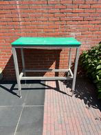 Werktafel RVS met kunststof werkblad, Doe-het-zelf en Verbouw, Werkbanken, Ophalen, Gebruikt, 70 tot 120 cm