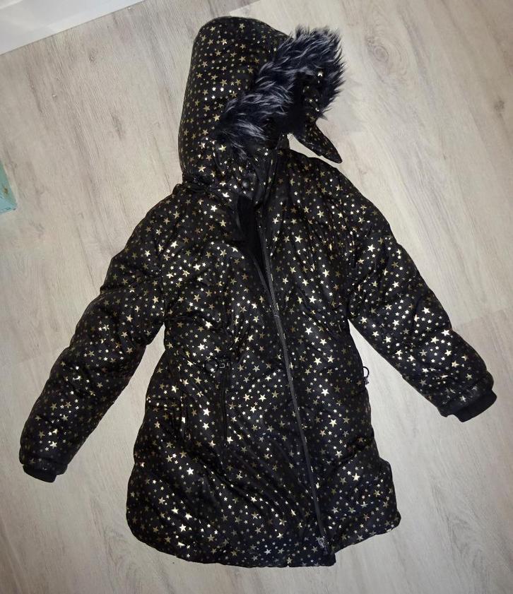 Zwarte jas met gouden sterren - voor kind van 10 a 11 jaar, Kinderen en Baby's, Kinderkleding | Kinder-kledingpakketten, Gebruikt