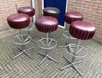 6x Vintage Barkruk - retro mid century sixties seventies, Huis en Inrichting, Barkrukken, Ophalen, Draaibaar, 60 tot 90 cm, Metaal