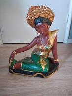 houten beeld Bali. Beschilderd., Ophalen of Verzenden