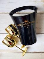 Moet&Chandon Giftpack Champagne Koeler 2 Gouden Glazen., Verzamelen, Glas en Borrelglaasjes, Nieuw, Overige typen, Ophalen of Verzenden