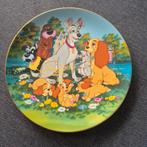 Disney Bord - Lady en de Vagebond, Ophalen, Zo goed als nieuw, Porselein, Bord of Schaal