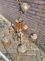 Antieke hanglamp vintage hang lamp retro koper, Ophalen