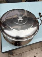 Grote pan 20/36, Ophalen of Verzenden, Zo goed als nieuw, Rvs, Kookpan of Snelkookpan
