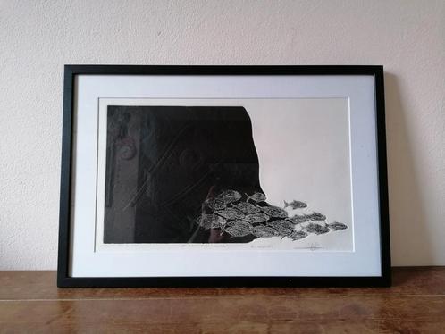 Grafische print Juan Salazar, Antiek en Kunst, Kunst | Tekeningen en Foto's, Ophalen