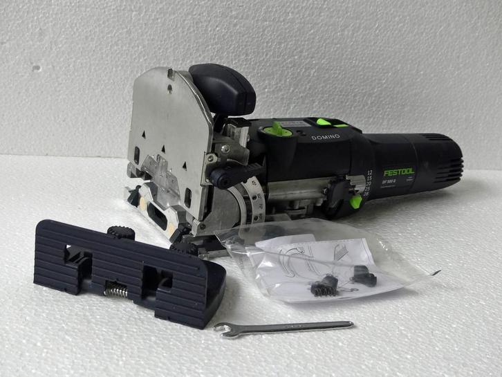 Festool df500q set + domino koffer + extra set frezen, Doe-het-zelf en Verbouw, Gereedschap | Freesmachines, Zo goed als nieuw