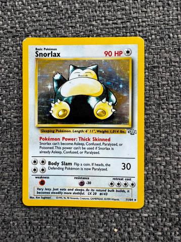 Snorlax 11/64 jungle editon beschikbaar voor biedingen