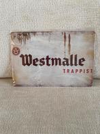 Wanddecoratie metalen wandborden speciaal bier westmalle, Verzamelen, Biermerken, Ophalen of Verzenden, Nieuw, Reclamebord, Plaat of Schild