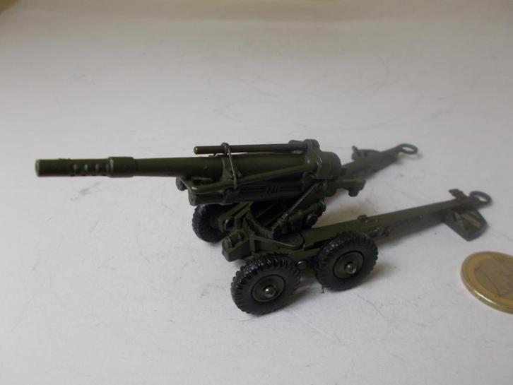 Dinky Toys 80E (1955) OBUSIER A.B.S. 155 MM GUN. I.g.st., Hobby en Vrije tijd, Modelauto's | 1:43, Zo goed als nieuw, Overige typen