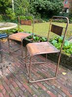 Vintage Cinema Stoeltjes voor buiten - 3 Stuks, Ophalen, Gebruikt, Metaal, Stapelbaar