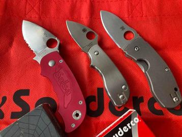 3x Spyderco (titanium, sprint run, collectors’ items beschikbaar voor biedingen
