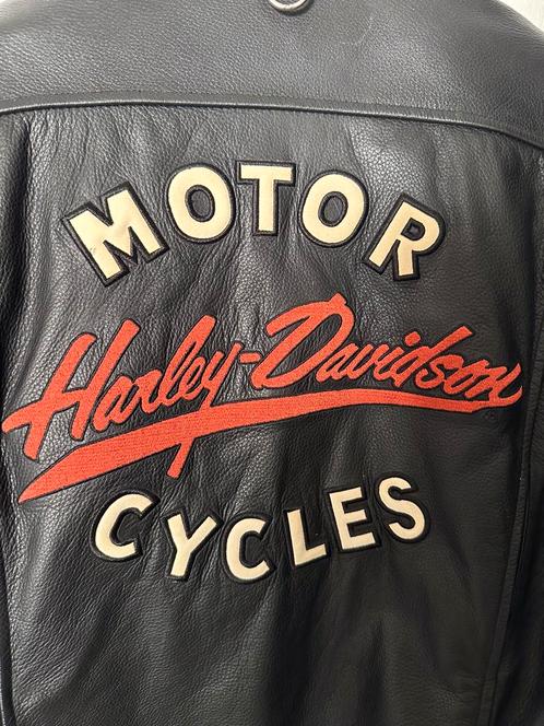 Lederen motorjack Harley Davidson Dames. Mt. L., Motoren, Kleding | Motorkleding, Jas | leer, Dames, Tweedehands, Ophalen of Verzenden