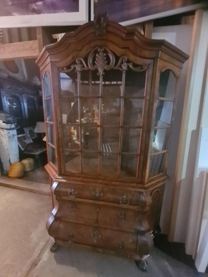Chique Wortelnoten Buikkast/ Buffetkast, Huis en Inrichting, Kasten | Buffetkasten, Gebruikt, 150 tot 200 cm, 100 tot 150 cm, 25 tot 50 cm