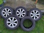 zgan: winterbanden / all season 225/55/r16 op velg volvo, Auto-onderdelen, Banden en Velgen, Ophalen, Gebruikt, 16 inch, Banden en Velgen