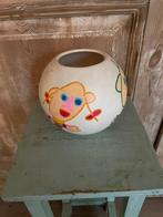 Handbeschilderde witte vaas. Kado met een boodschap., Huis en Inrichting, Ophalen, Wit, Aardewerk of Porselein, Zo goed als nieuw