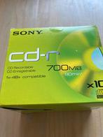 10 Sony cd-r 700 MB, Computers en Software, Beschrijfbare discs, Ophalen of Verzenden, Nieuw, Sony
