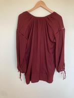 Faithfull the brand bordeaux rode blouse tuniek visgraad S, Kleding | Dames, Blouses en Tunieken, Base Logistics B.V, Zo goed als nieuw