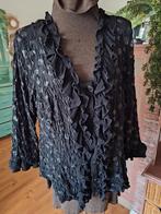 Blouse maat 46 xl xxl zwart carleoni, Kleding | Dames, Ophalen of Verzenden, Zo goed als nieuw, Maat 46/48 (XL) of groter, Zwart