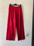 Maat XL - satijnen pyjama broek- rood effen, Kleding | Dames, Ophalen of Verzenden, Zo goed als nieuw