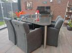 Zware graniet tuintafel, Tuin en Terras, Tuinsets en Loungesets, Ophalen, Zo goed als nieuw