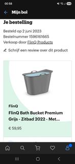 FlinQ Zitbad Premium Grijs - Nieuwstaat!, Ophalen, Overige typen, 50 tot 100 cm, Zo goed als nieuw