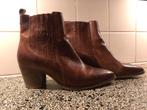Lederen laarsjes bruin maat 38, Ophalen of Verzenden, Zo goed als nieuw, Bruin