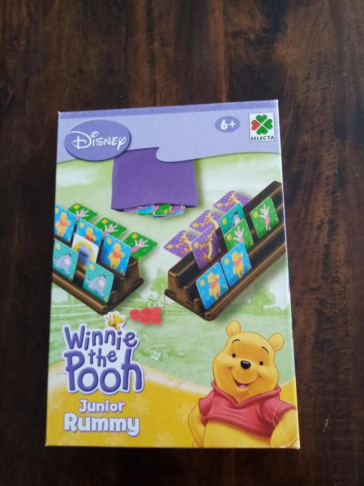 junior rummy, Hobby en Vrije tijd, Gezelschapsspellen | Bordspellen, Zo goed als nieuw, Een of twee spelers, Drie of vier spelers