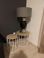 Schemerlamp, Huis en Inrichting, Tafels | Bijzettafels, Ophalen, Zo goed als nieuw, Rond, Minder dan 55 cm