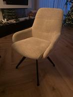 5 Z.g.a.n. Eettafelstoelen, draaibaar, spinpoot, taupe, rib, Ophalen, Overige kleuren, Nieuw, Stof