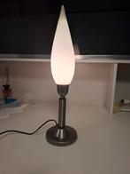vintage druppellamp op rvs poot, Ophalen of Verzenden, Gebruikt, Vintage stijl, Minder dan 50 cm