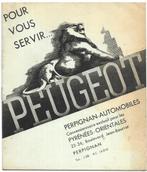 Peugeot Servir automobile garage brochure 1933, Ophalen of Verzenden, Zo goed als nieuw, Peugeot