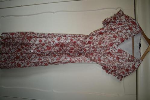 Mooie roze-wit bloemen zomerjurk mt. 40 FSTVL, Kleding | Dames, Jurken, Zo goed als nieuw, Maat 38/40 (M), Roze, Onder de knie