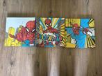Spiderman Drieluik Canvas Schilderijtjes, Ophalen, Zo goed als nieuw, Schilderij, Minder dan 50 cm
