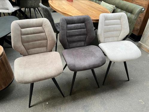 Magazijn leegverkoop eetstoelen microvezelstof metaal zwart, Huis en Inrichting, Stoelen, Nieuw, Vijf, Zes of meer stoelen, Kunststof