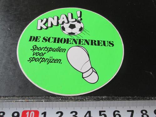 sticker sportspullen spotprijzen KNAL de schoenenreus, Verzamelen, Stickers, Zo goed als nieuw, Bedrijf of Vereniging, Ophalen