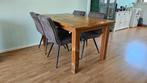 Tafel - Massief teak - 160 cm x 90 cm Eettafel - 4-6 persoon, Huis en Inrichting, Tafels | Eettafels, Ophalen, 50 tot 100 cm, Zo goed als nieuw