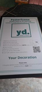 Posterlijst - Zwart - 61x91,5 cm, Huis en Inrichting, Ophalen, Gebruikt, 75 cm of meer, 50 tot 75 cm