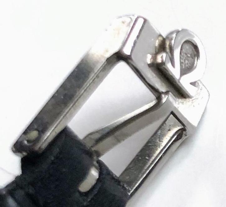 Omega Horlogebandje - Leer/Staal, Sieraden, Tassen en Uiterlijk, Horloges | Heren, Gebruikt, Polshorloge, Omega, Staal, Leer, Ophalen of Verzenden