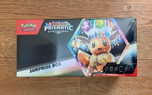 Pokémon TCG - Prismatic Evolutions Surprise Box *SEALED*, Hobby en Vrije tijd, Verzamelkaartspellen | Pokémon, Nieuw, Foil, Ophalen of Verzenden