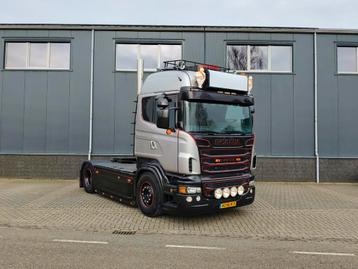 Scania r500 showtruck 4x2 low km nieuwe apk beschikbaar voor biedingen