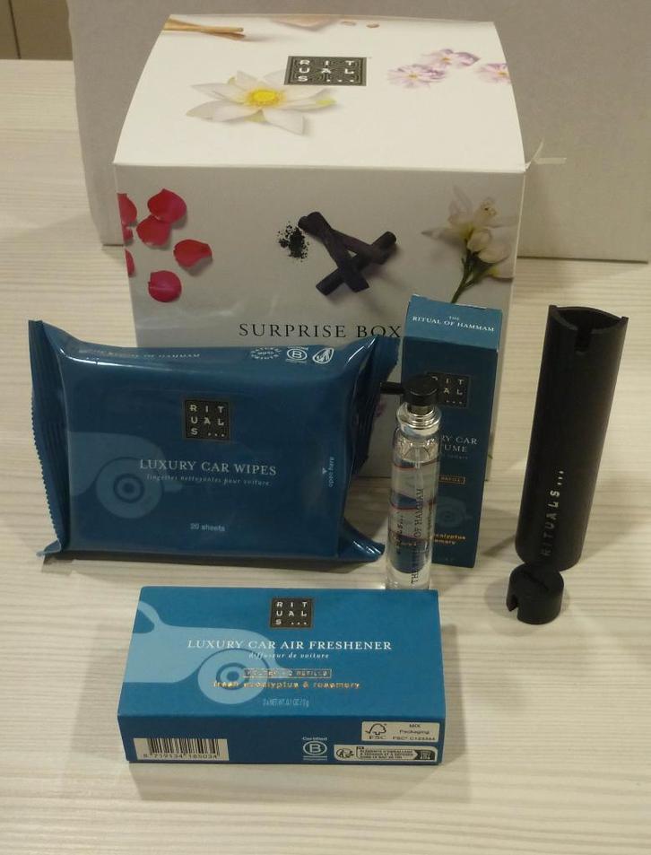 Nieuw Rituals Hammam car giftset, auto parfum, wipes, spray, Auto diversen, Overige Auto diversen, Ophalen of Verzenden