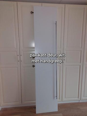 Pax kastdeur wit 236 x 50 + scharnieren en handgreep 