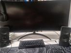 34inch scherm, curved, toetsenbord en speakers, Computers en Software, Monitoren, Ophalen, Zo goed als nieuw, Curved, IPS