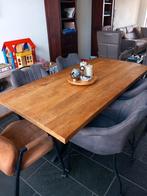 Mango tafel met kruispoot/matrixpoot, Huis en Inrichting, Tafels | Eettafels, 50 tot 100 cm, 150 tot 200 cm, Gebruikt, Rechthoekig