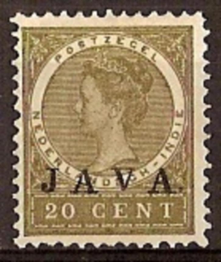 Ned-Indie NVPH nr 74 postfris Opdruk Java 1908, Postzegels en Munten, Postzegels | Nederlands-Indië en Nieuw-Guinea, Postfris