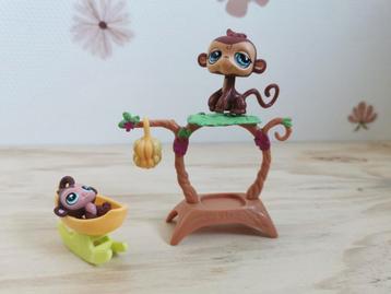 Littlest pet shop aapjes klimtoestel banaan beschikbaar voor biedingen