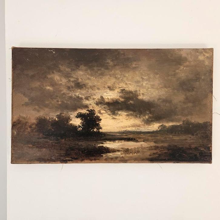 Remigius van Haanen - Landschap, Antiek en Kunst, Kunst | Schilderijen | Klassiek, Ophalen of Verzenden