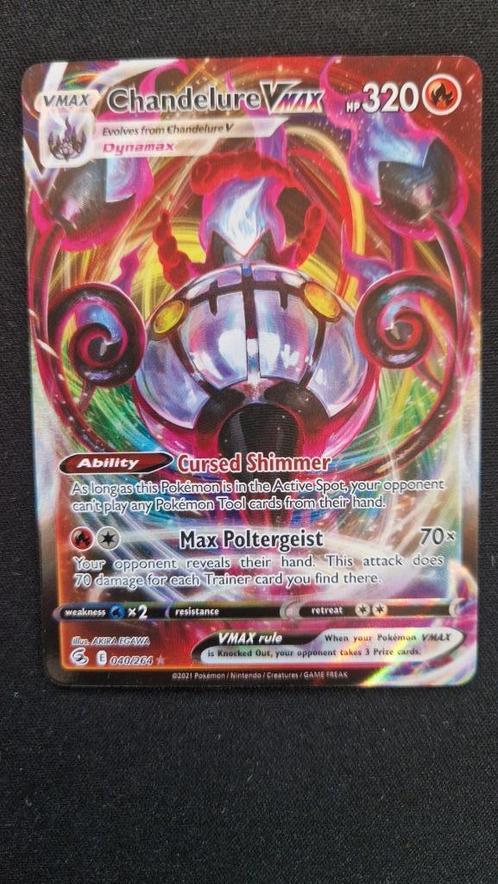 Chandelure Vmax (FST 040/264) Pokémon kaart, Hobby en Vrije tijd, Verzamelkaartspellen | Pokémon, Nieuw, Losse kaart, Ophalen of Verzenden