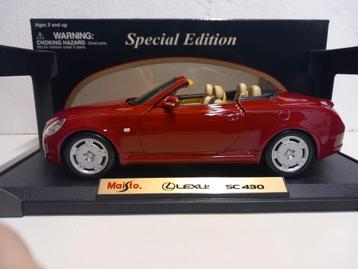 Lexus SC 430 cabriolet bordeaux Maisto metal 1:18 KRD beschikbaar voor biedingen
